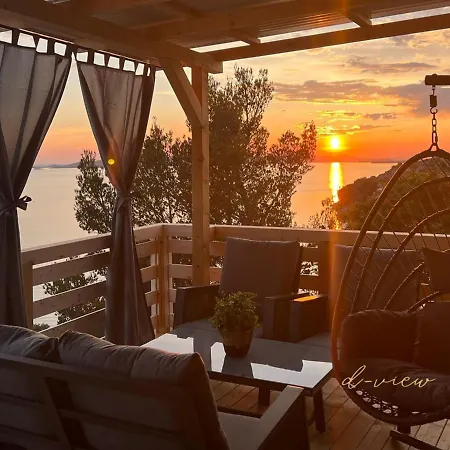 D-view Premium Mobile - Panoramic Seaview - 150 M From Beach, Free Parking דירה דראגה
