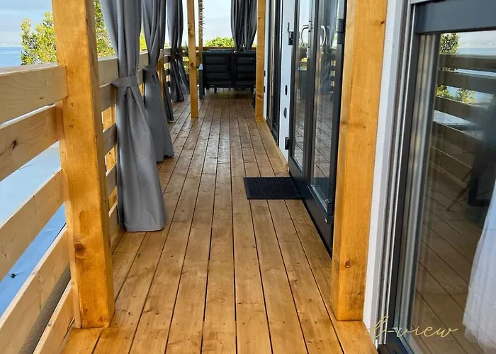 Apartmán D-view Premium Mobile - Panoramic Seaview - 150 M From Beach, Free Parking *