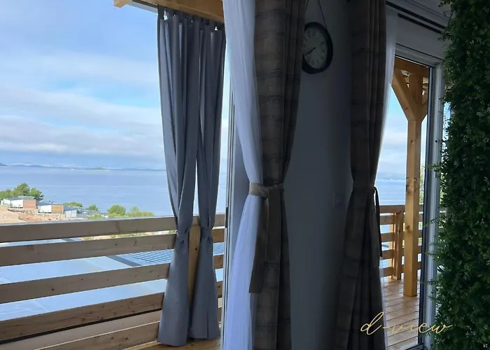 D-view Premium Mobile - Panoramic Seaview - 150 M From Beach, Free Parking 公寓